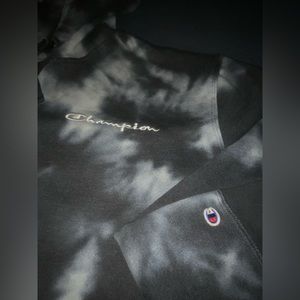 Champion - Women’s Gray Tie Dye Hoodie